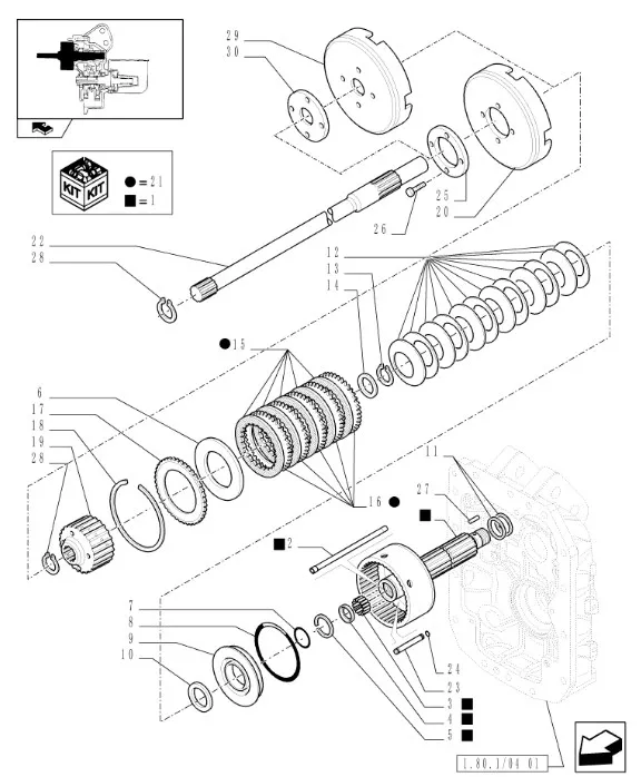 5198772 - Диск сепар. крайний муфты ВОМ TMT7/MXMPm.